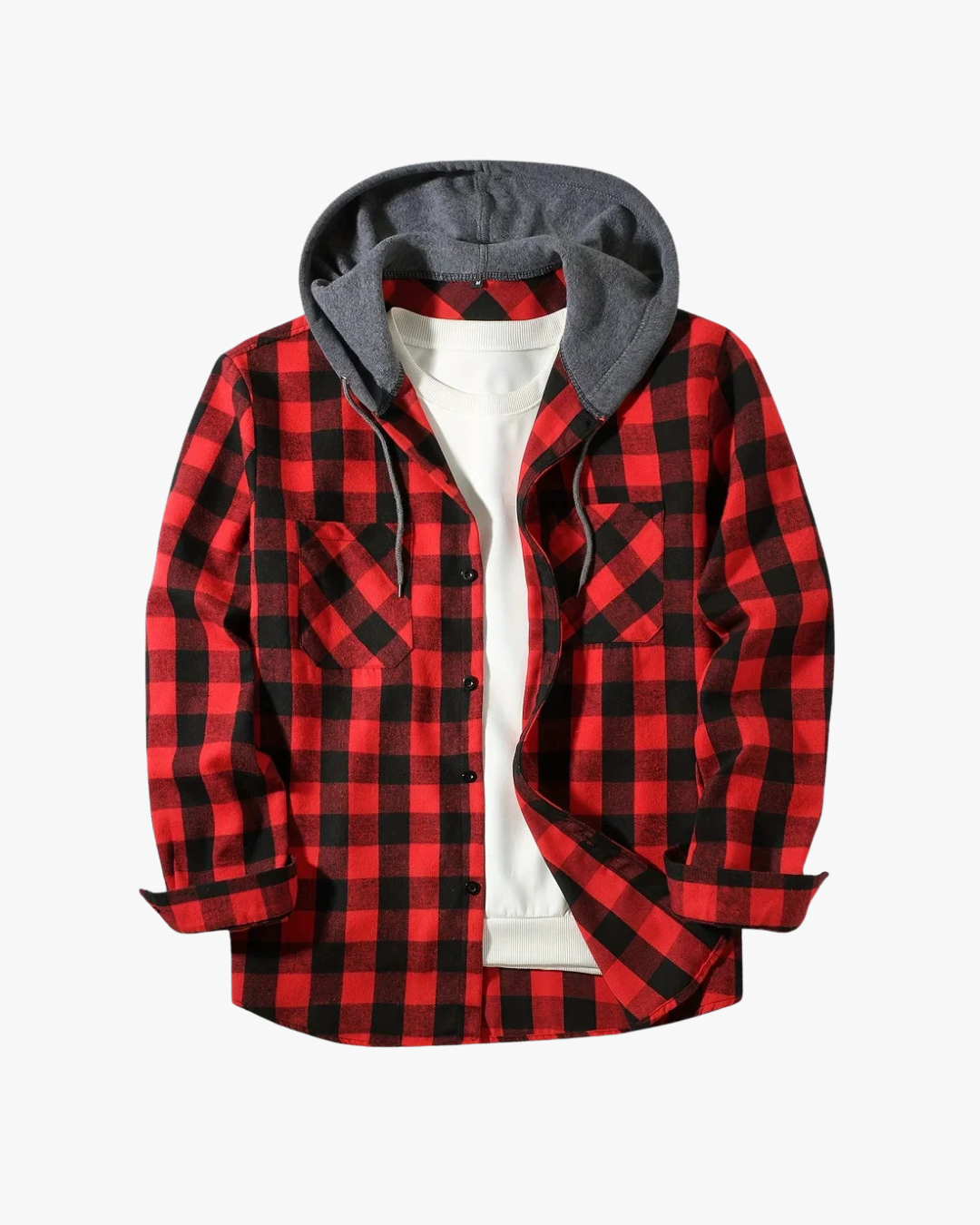 Bradley - Hooded Flannel Shirt Jacket