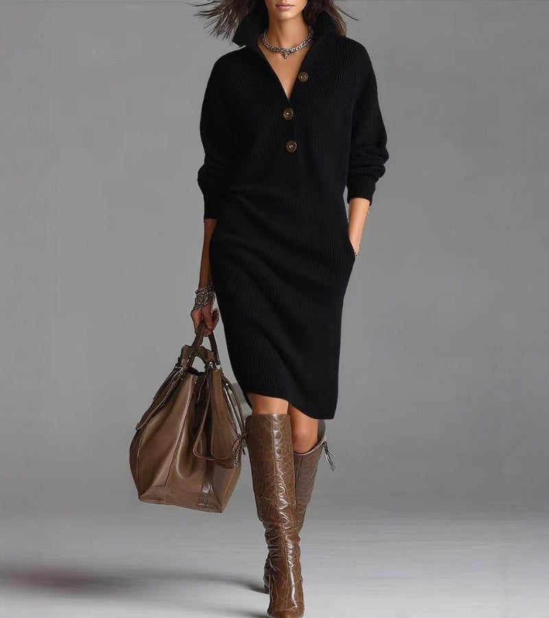 Damaris - Warm knitted dress