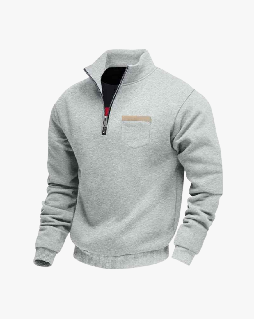 Maurice Pocket Quarter-Zip Sweater