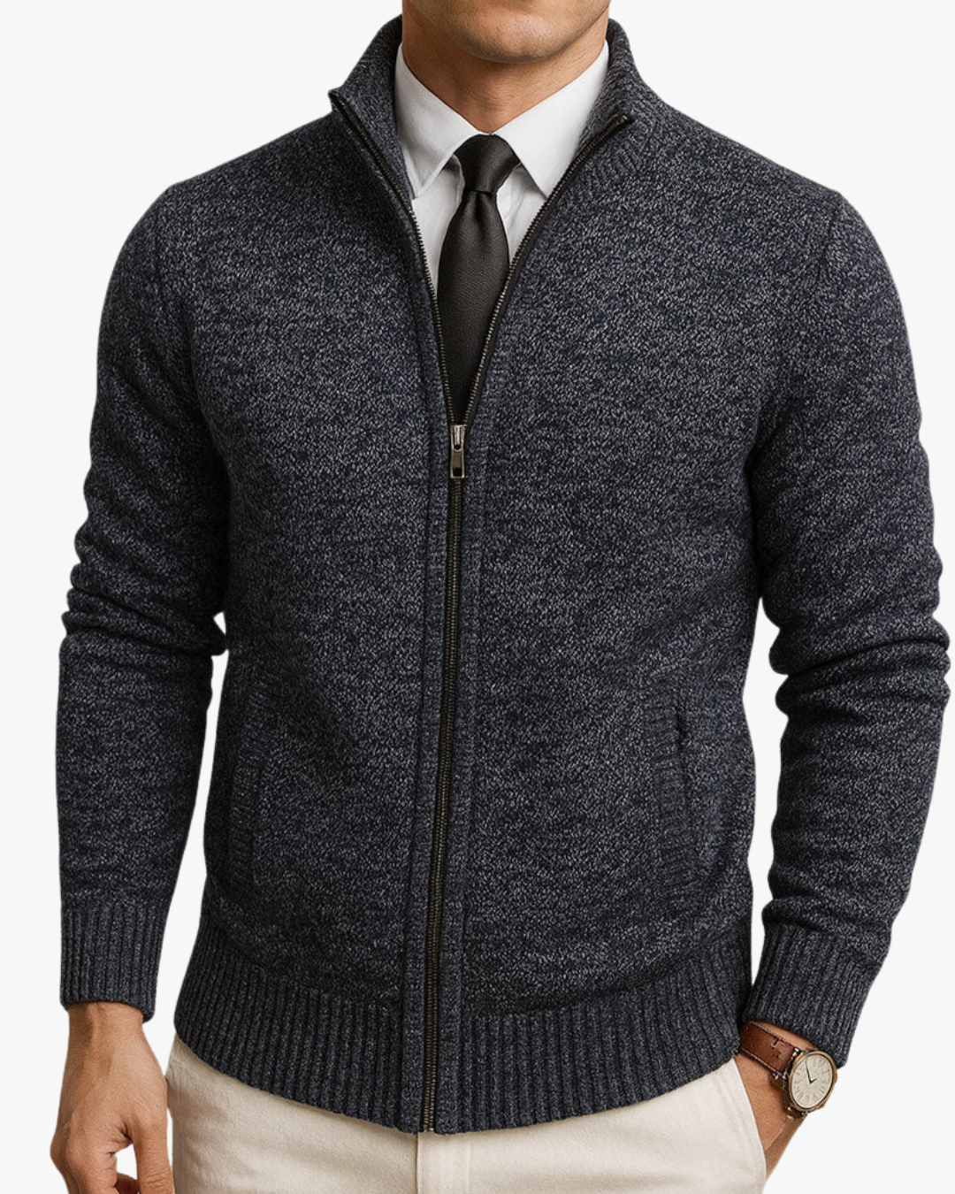 Eric Zip-Up Cardigan