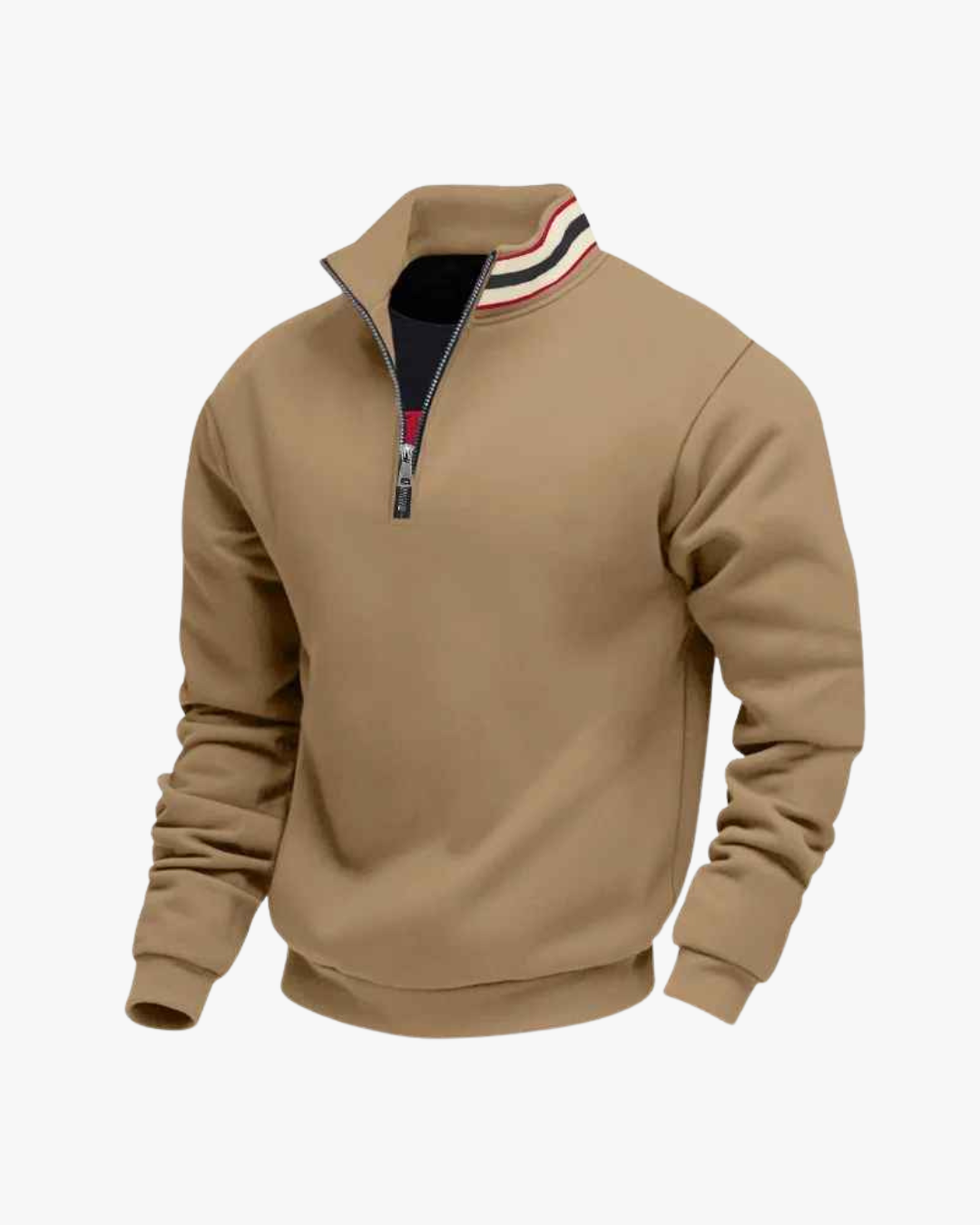 Miles Striped Quarter-Zip Pullover