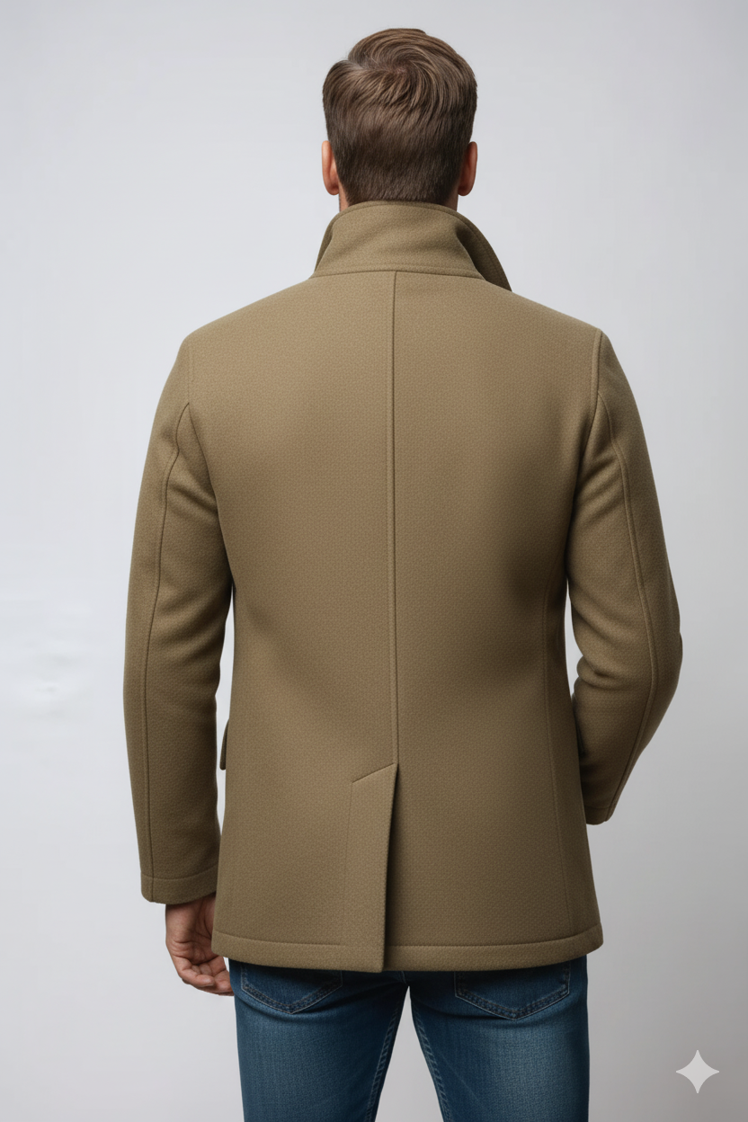 Finn – Wool Winter Jacket With High Collar