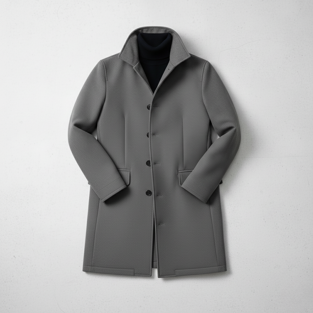 Finn – Wool Winter Jacket With High Collar