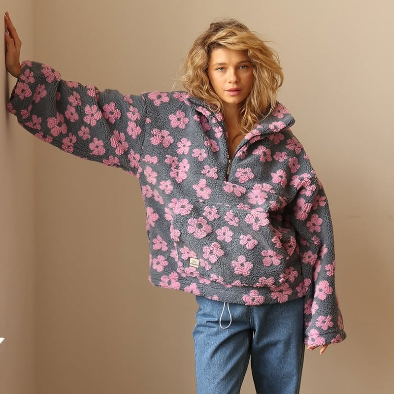 Suzan - Cozy Sweater with flower print