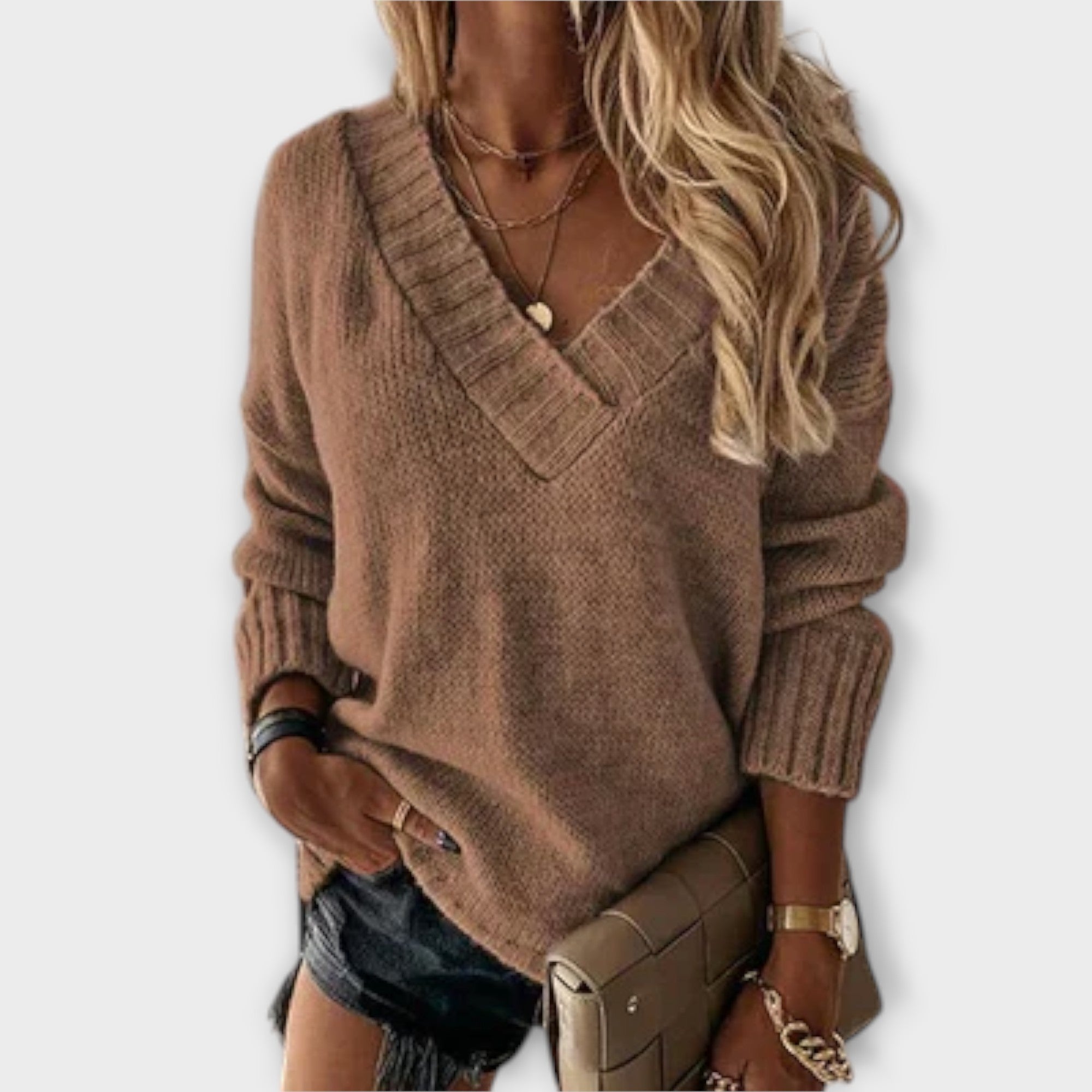 Megan | Cozy V-Neck Sweater