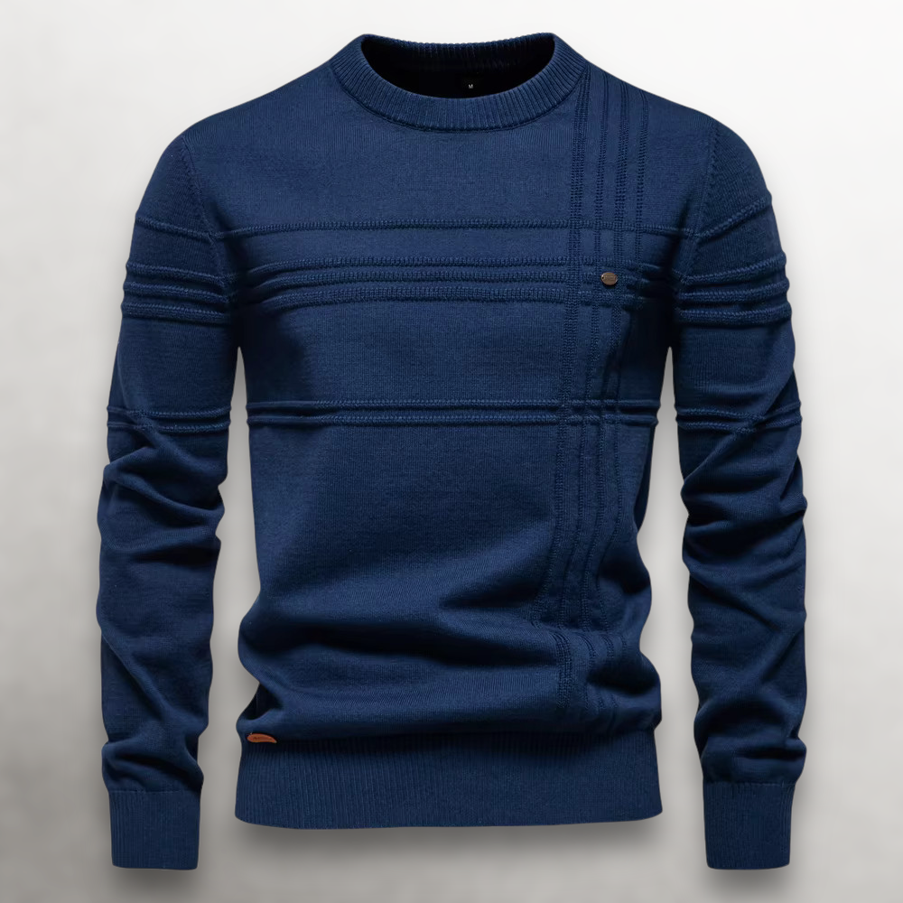 Sullivan - Grid-Knit Cotton Sweater