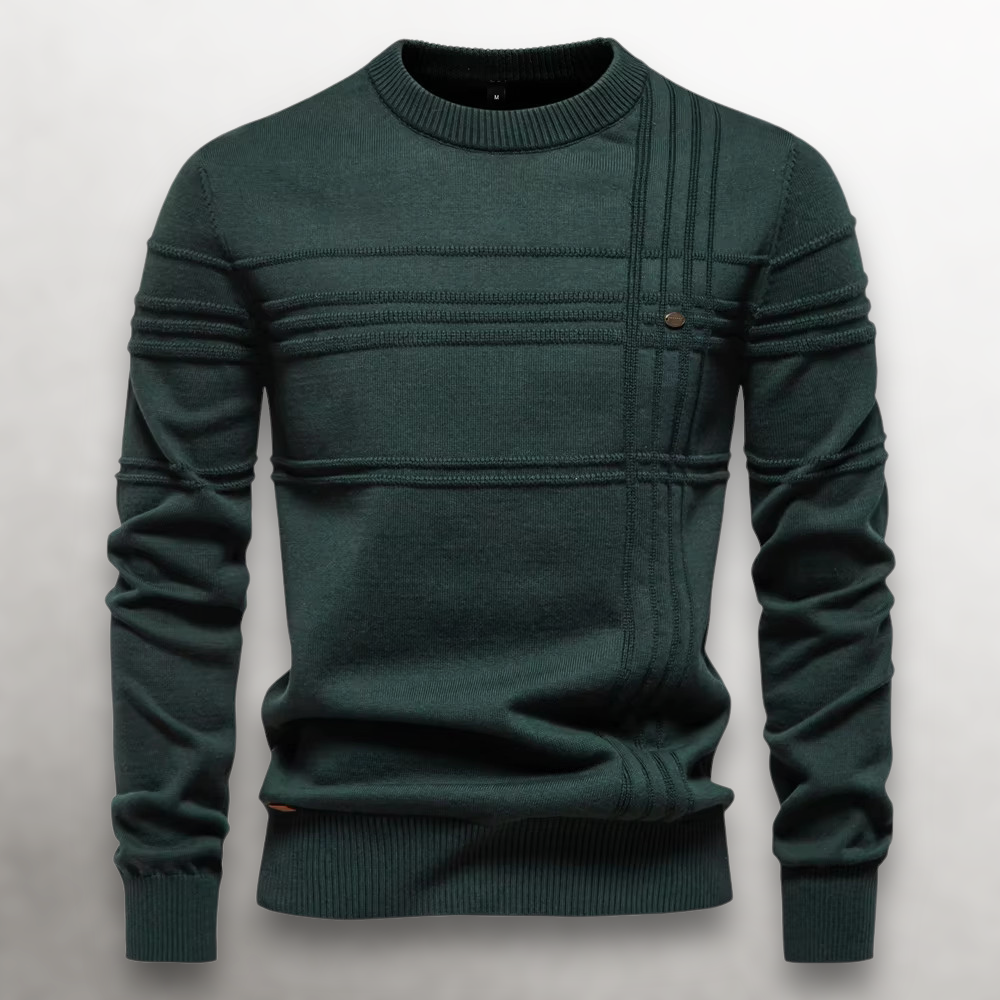 Sullivan - Grid-Knit Cotton Sweater