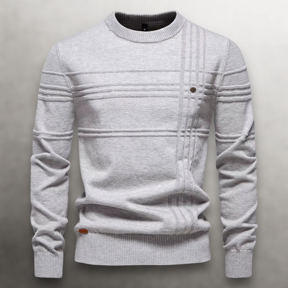 Sullivan - Grid-Knit Cotton Sweater