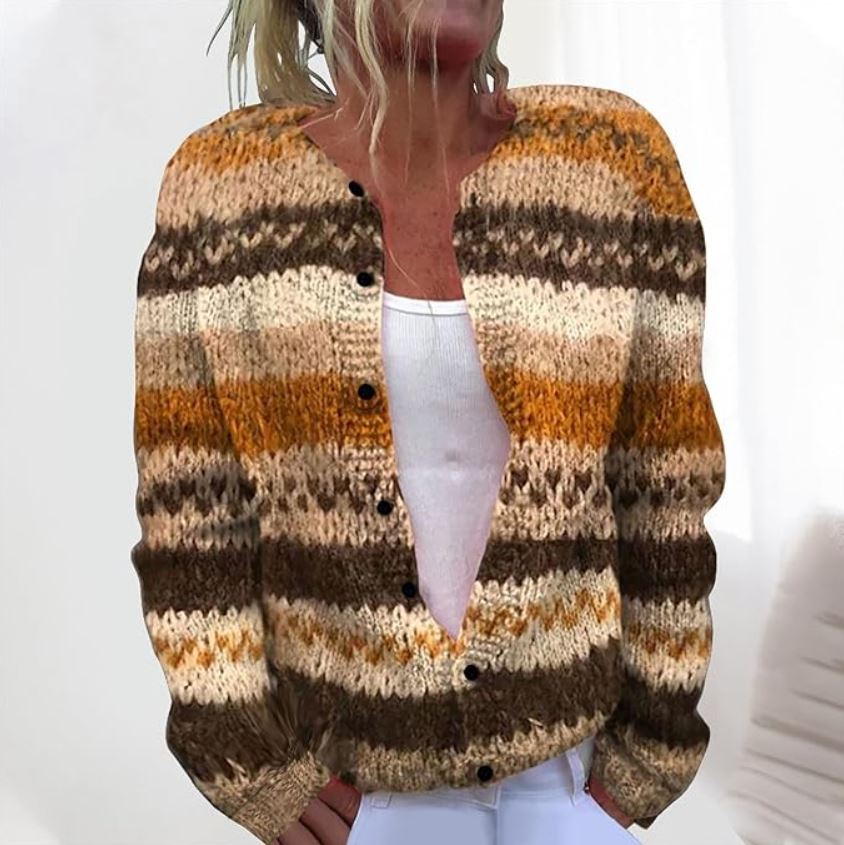 Maya | Cozy Brown Cardigan