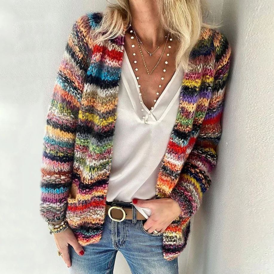Hannah | Cozy Colorful Cardigan