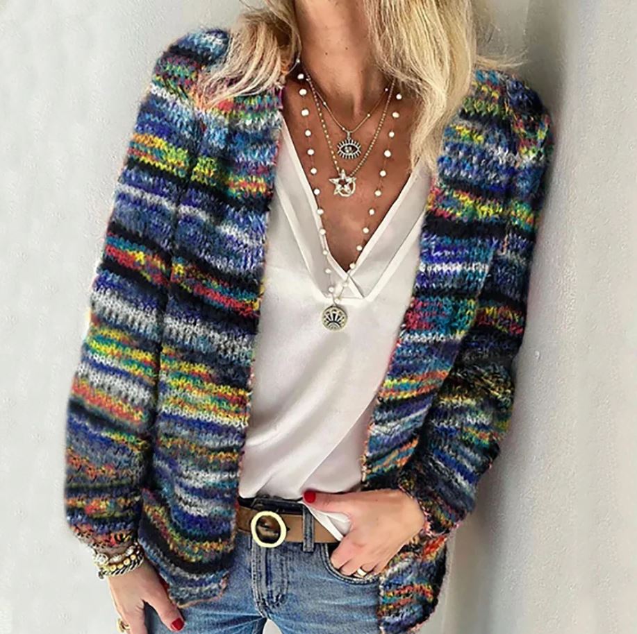 Hannah | Cozy Colorful Cardigan