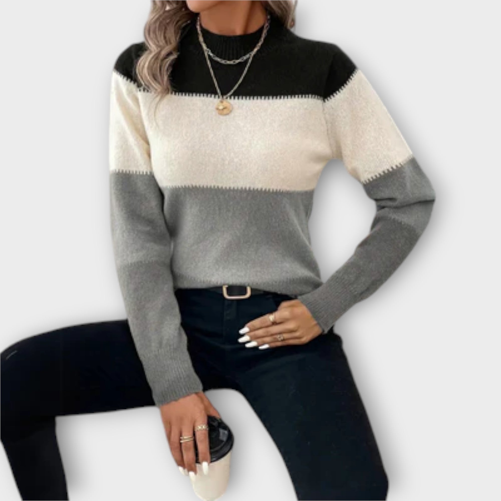 Mia | Stylish Stripe Sweater