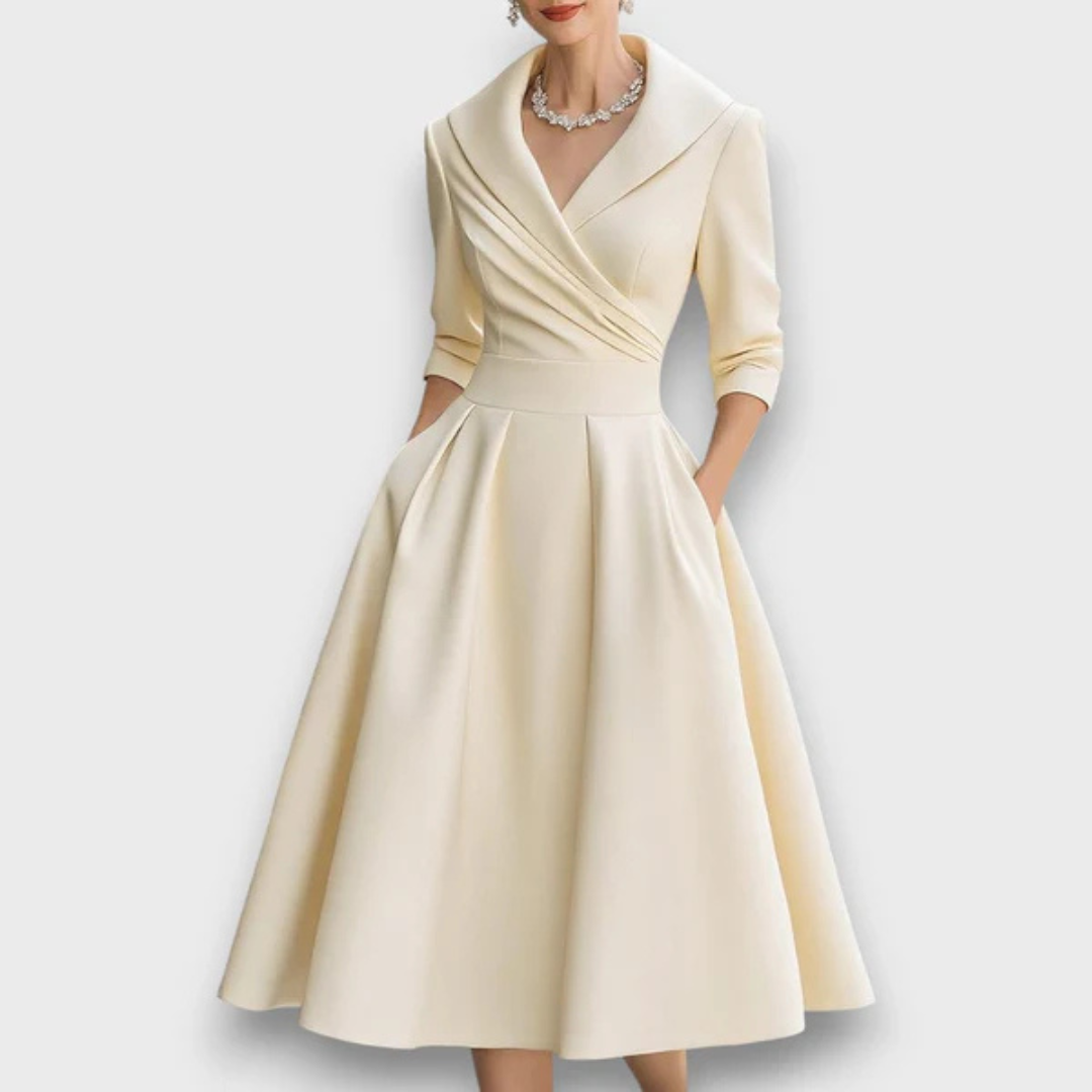 Lina -  Satin Midi Dress