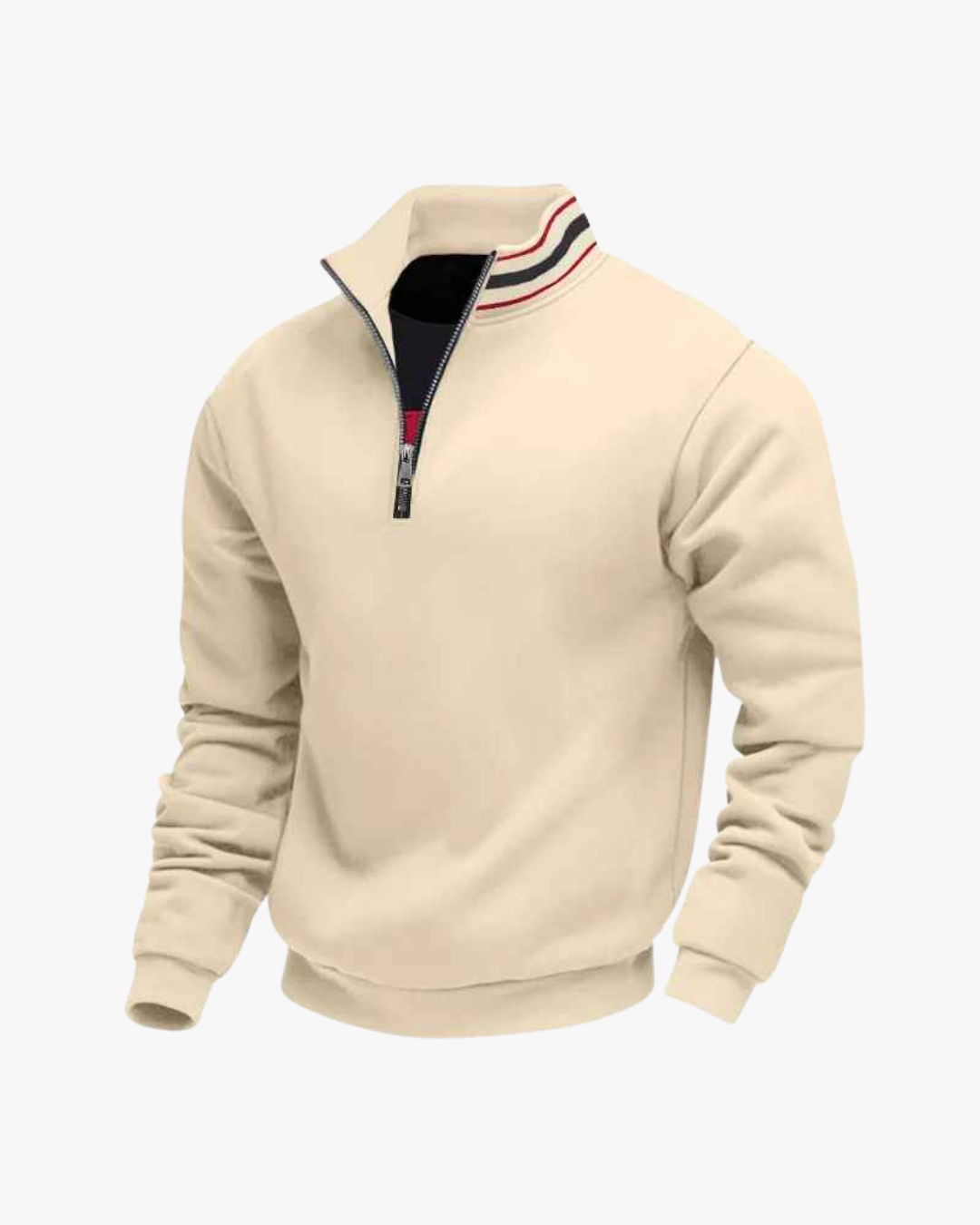 Miles Striped Quarter-Zip Pullover