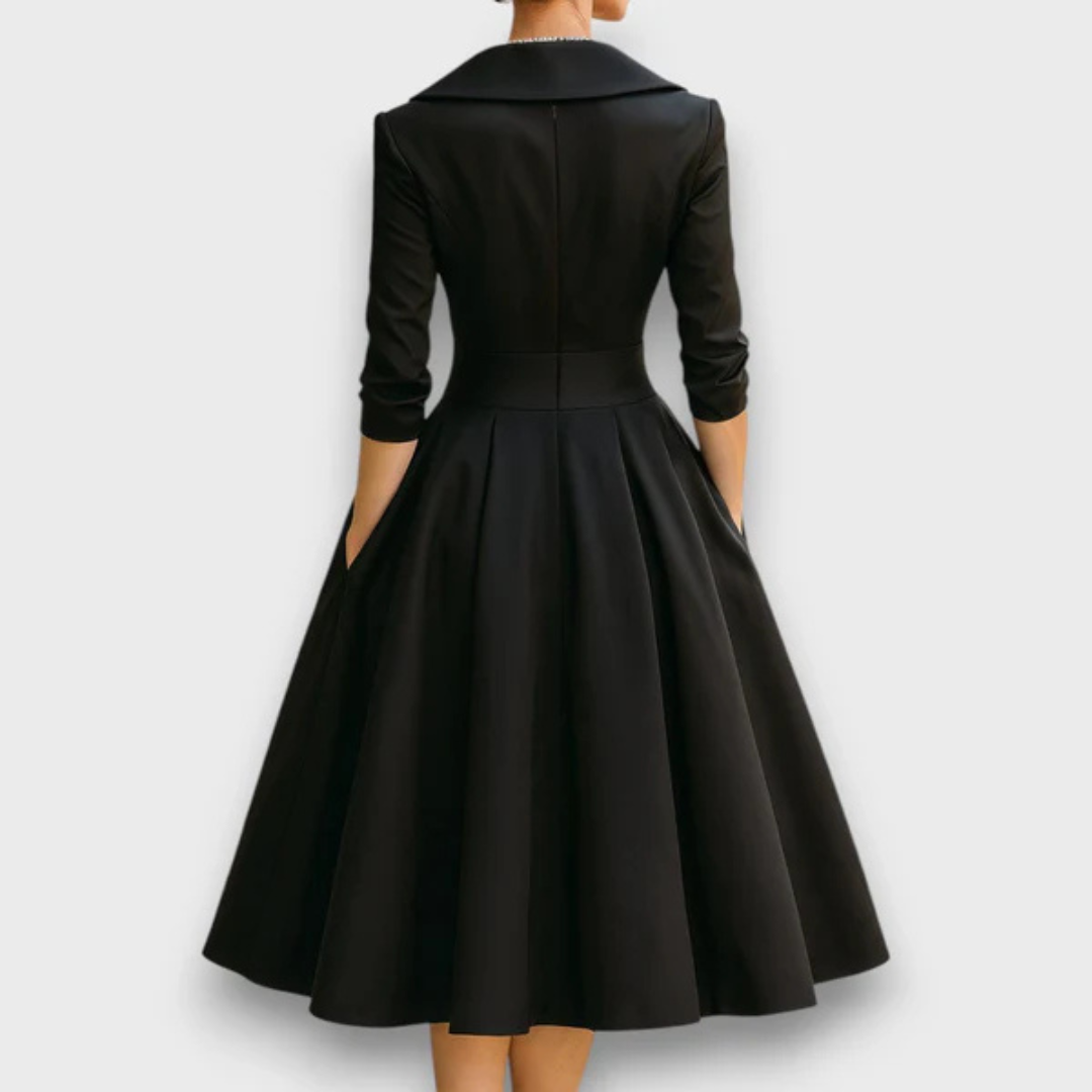 Lina -  Satin Midi Dress