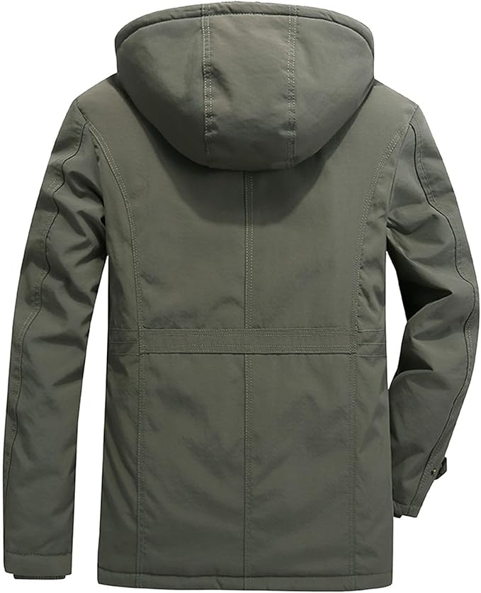 Freeman - Warm parka with hood and soft lining.