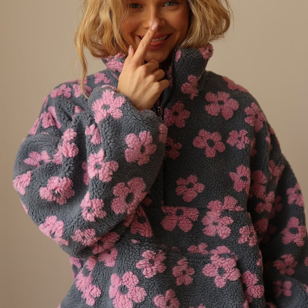 Suzan - Cozy Sweater with flower print