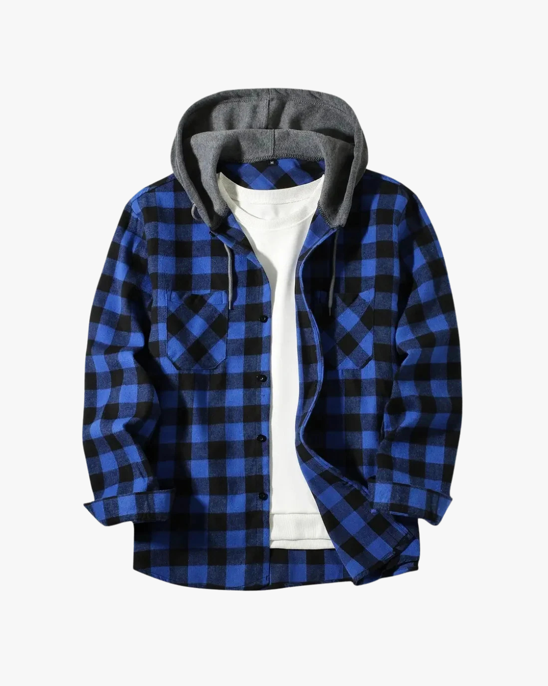 Bradley - Hooded Flannel Shirt Jacket
