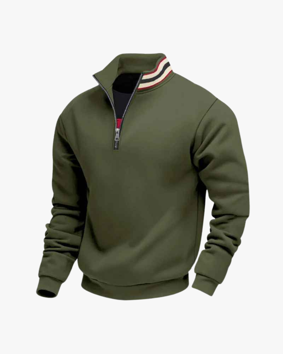Miles Striped Quarter-Zip Pullover