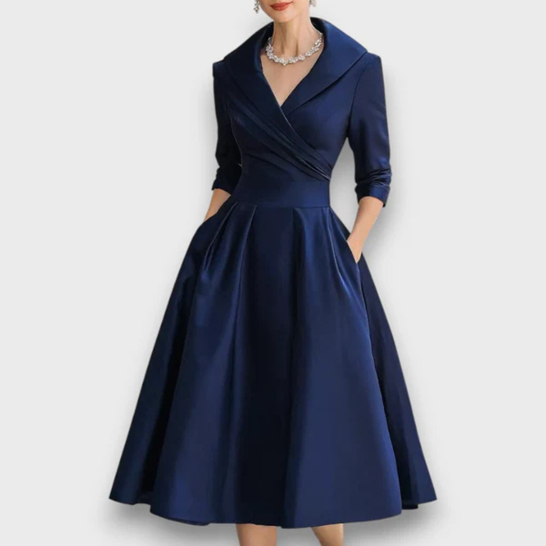 Lina -  Satin Midi Dress