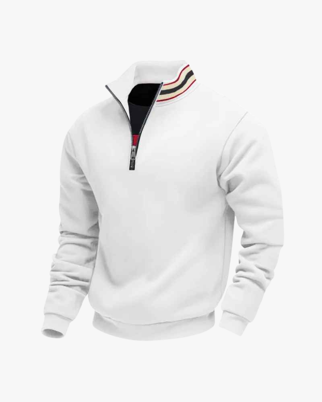Miles Striped Quarter-Zip Pullover