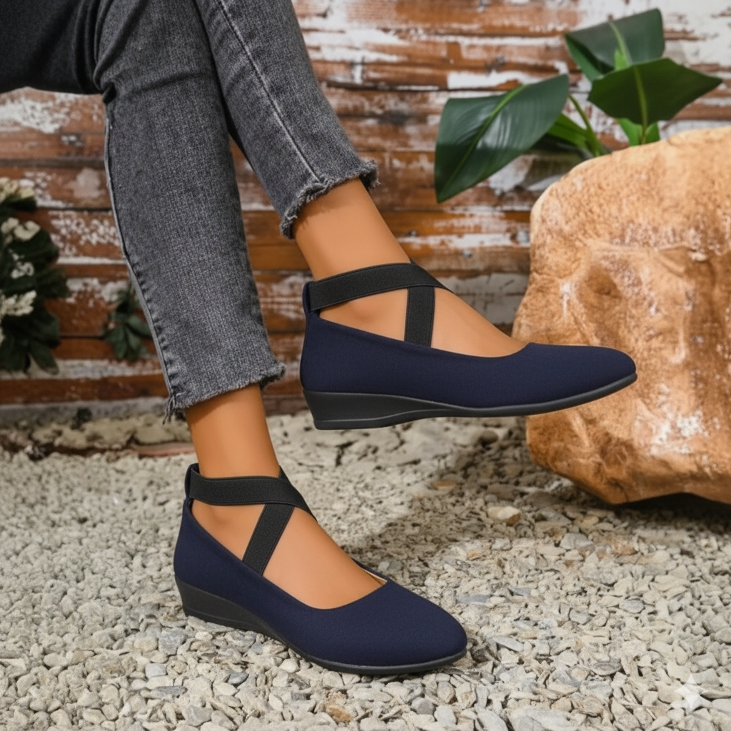 ANGEL - Comfy Closed Wedge Slip-On Shoes