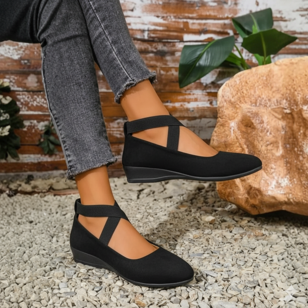 ANGEL - Comfy Closed Wedge Slip-On Shoes