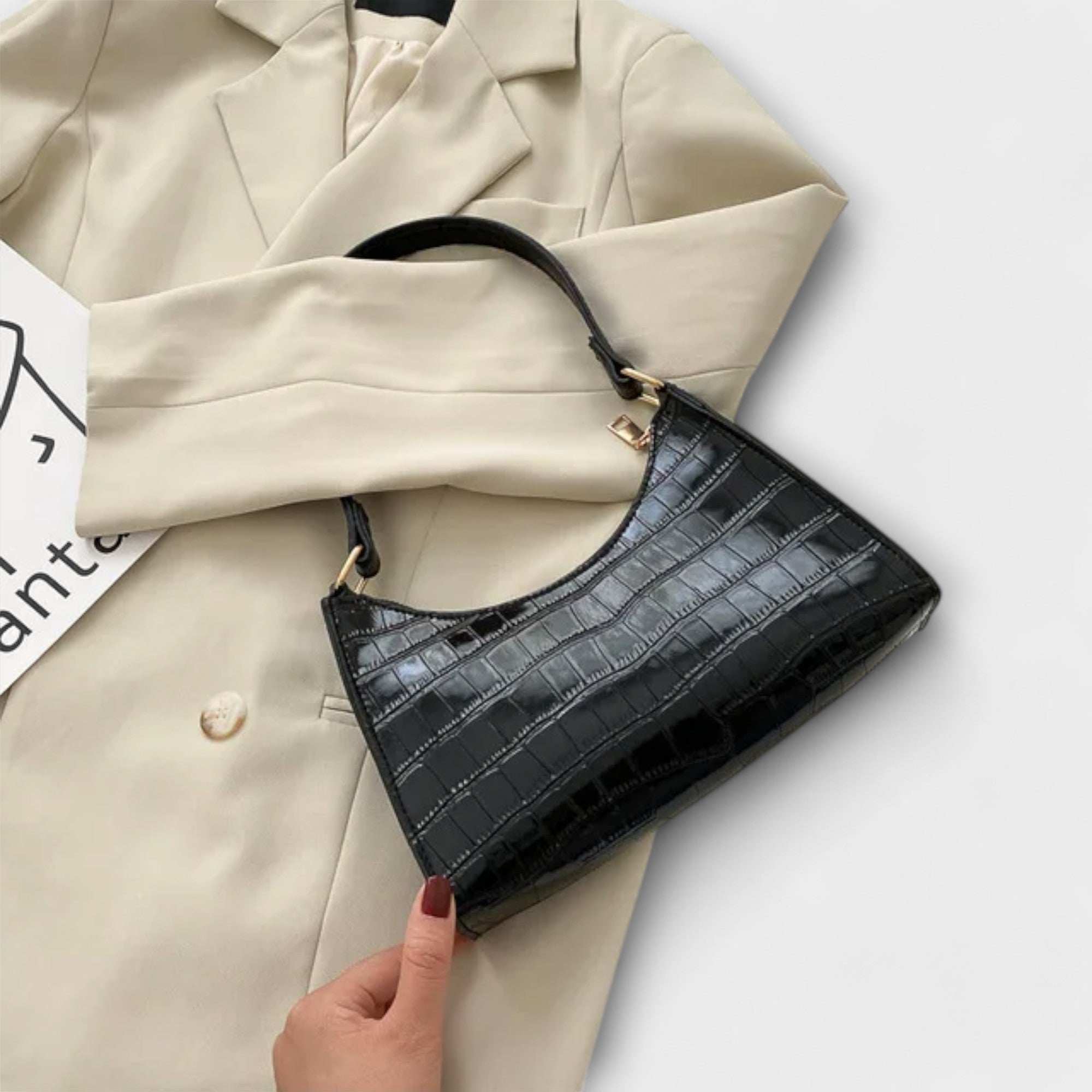 Ava - Shiny Leather Bag