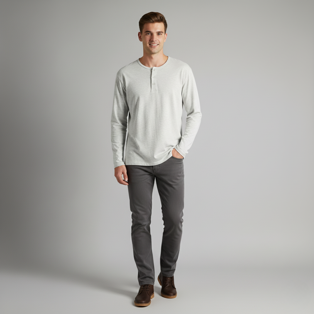 Justin - Henley Shirt/ 3 pack