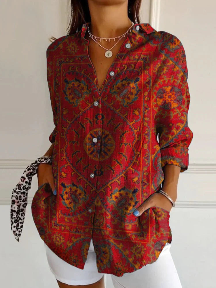 Sophia - Bohemian Retro Shirt