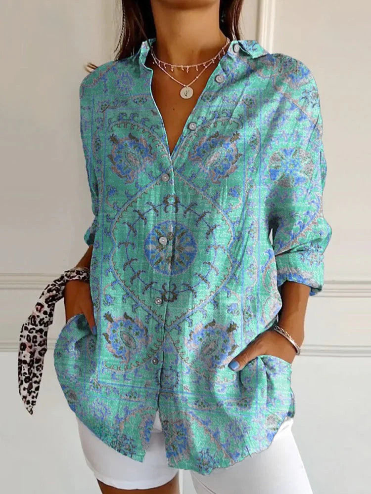 Sophia - Bohemian Retro Shirt
