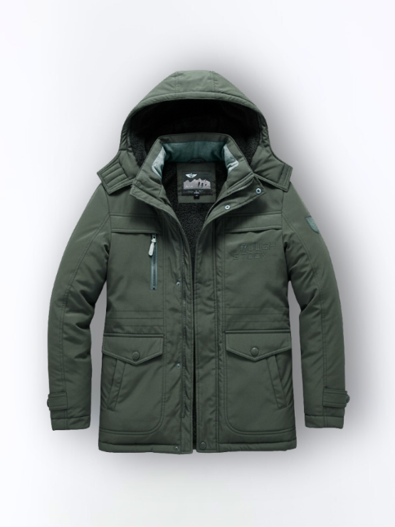 Freeman - Warm parka with hood and soft lining.