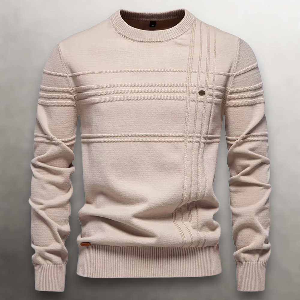 Sullivan - Grid-Knit Cotton Sweater