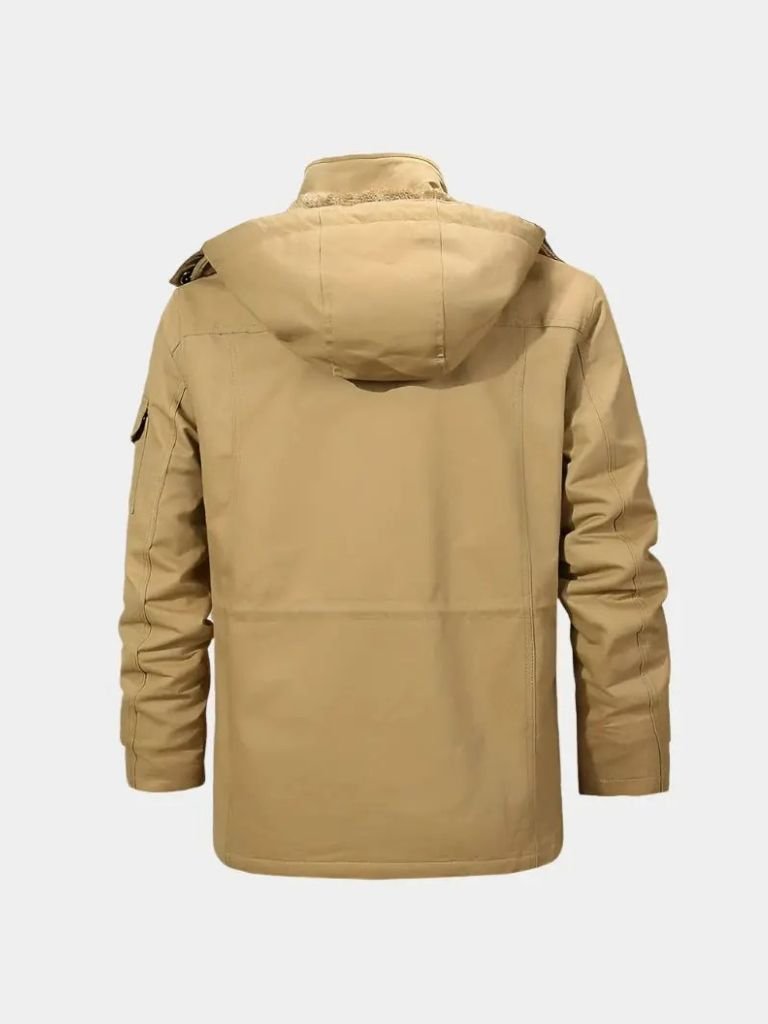 Caleb - Fleece Hooded Bomber Jacket