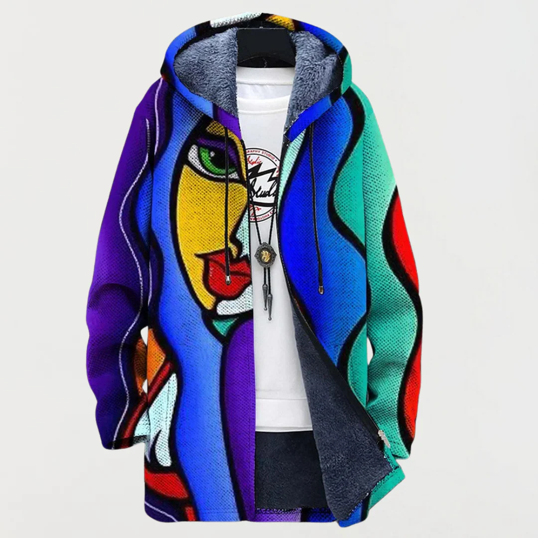 Hazel | Artistic Hooded Jacket