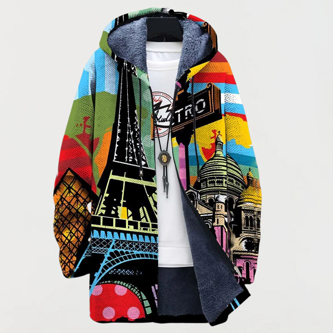 Zaria | Artistic Hooded Jacket